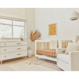 Commode Double 6 Tiroirs Lolly - Blanc / Naturel-Babyletto-LET-M9016WN-CLÉMENT
