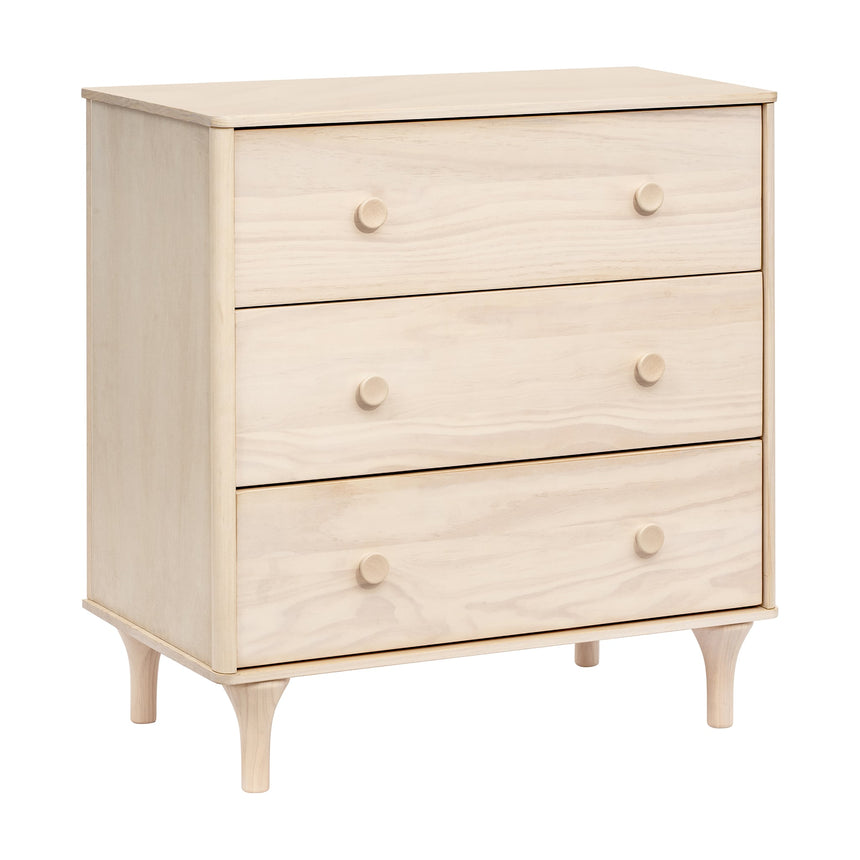 Meuble à Langer 3 Tiroirs avec Plateau Amovible Lolly - Naturel Lavé-Babyletto-LET-M9023NX-CLÉMENT