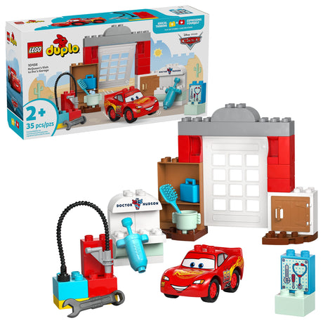 LEGO® DUPLO®│Les Bagnoles Disney et Pixar La visite de McQueen au garage de Doc-LEGO®-LGO-10456-CLÉMENT