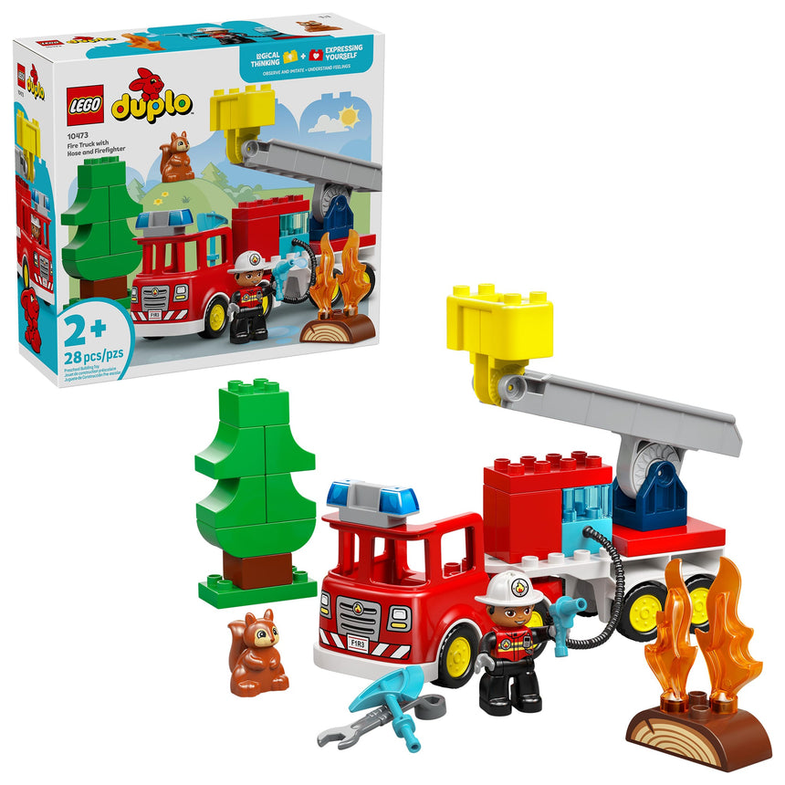 LEGO® DUPLO® Ma ville Le camion de pompiers avec un boyau et un pompier-LEGO®-LGO-10473-CLÉMENT