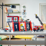 LEGO® City La caserne et le camion de pompiers-LEGO®-LGO-60414-CLÉMENT