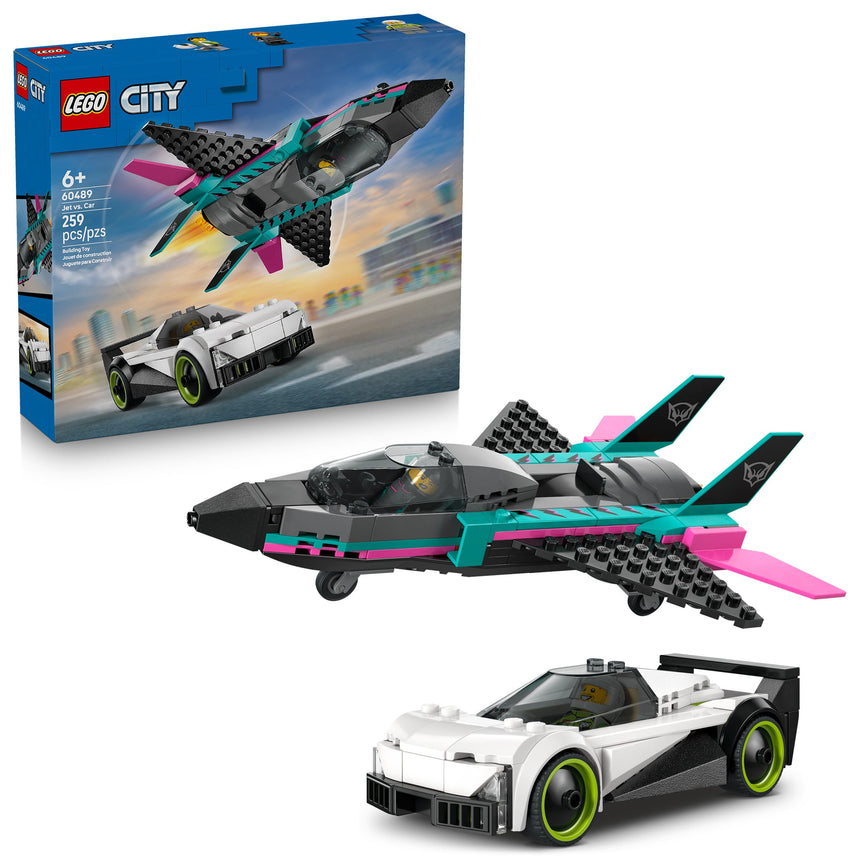 LEGO® City L’avion à réaction contre la voiture-LEGO®-LGO-60489-CLÉMENT