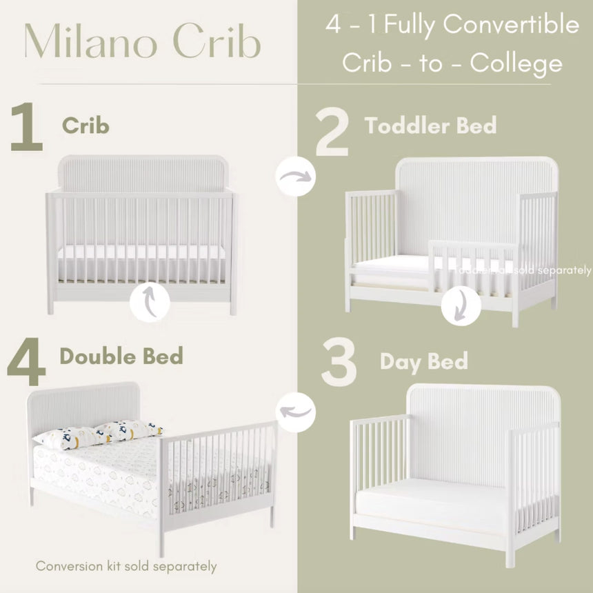Couchette Convertible Milano - Blanc-Lil Angels-LIL-MILANOCOUCHE-CLÉMENT