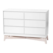 Commode 6 Tiroirs Pala - Blanc/Taupe-Little Seeds-LIS-CG011WPWS-CLÉMENT