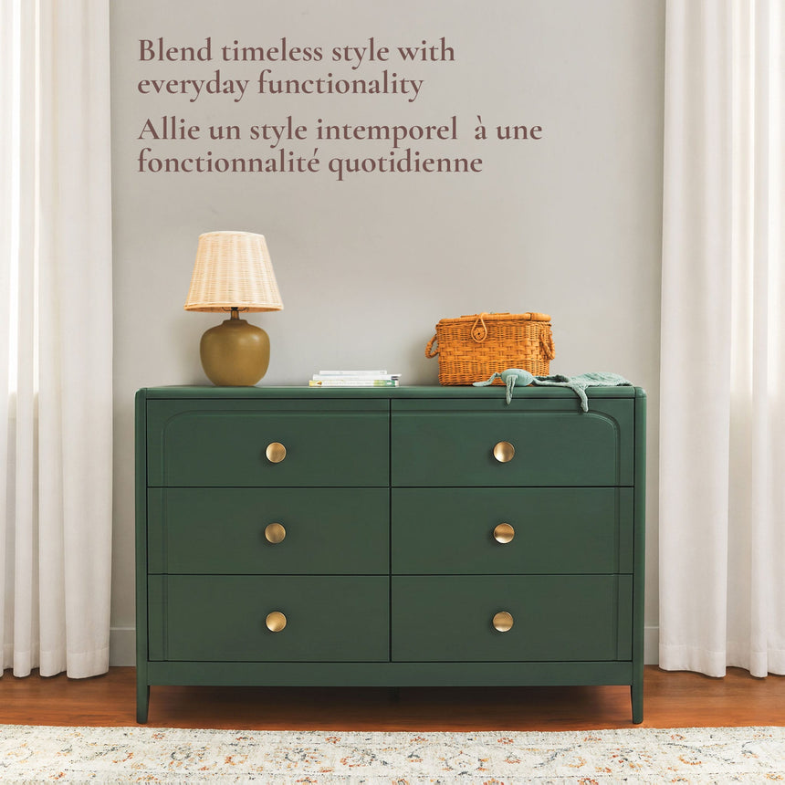 Commode à 6 tiroirs Briar - Vert-Little Seeds-LIS-CG023BPG-CLÉMENT