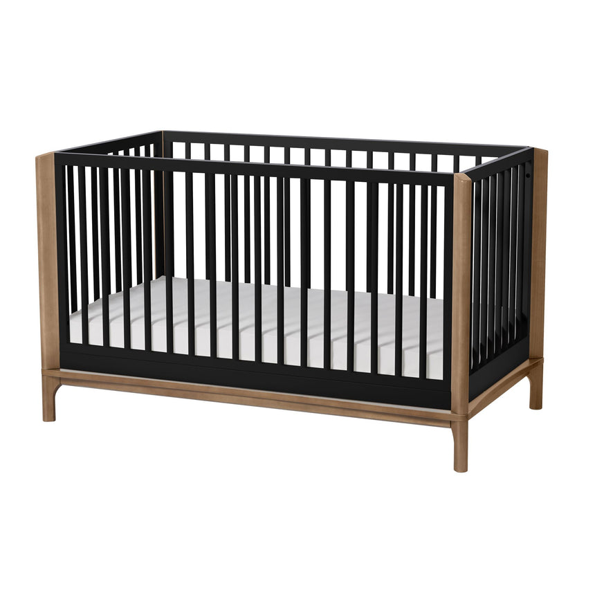 Couchette Convertible 4-en-1 Laurel - Noir/Noyer-Little Seeds-LIS-CR009SCBP-CLÉMENT
