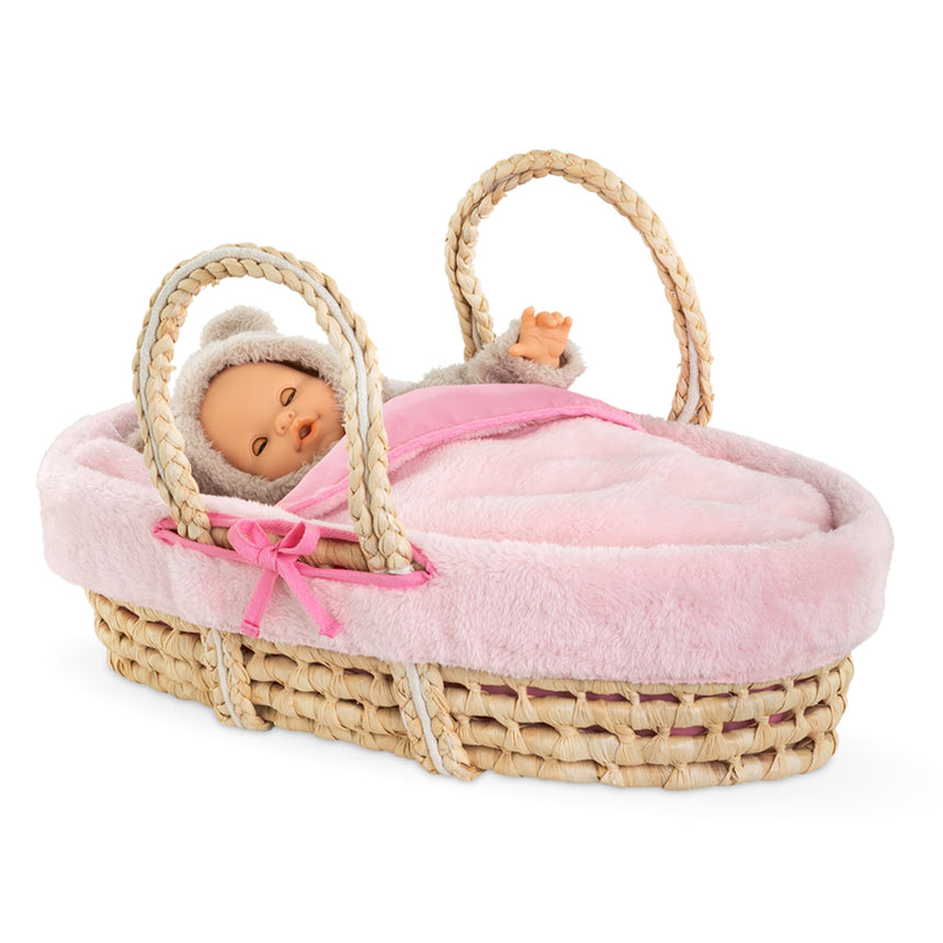 Panier Tressé Peluche Rose-Corolle-LLE-185141850-CLÉMENT