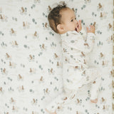 Drap Contour pour Lit de Bébé - Mousseline Bambou Ours-Loulou Lollipop-LLP-CRIBBOB-CLÉMENT