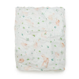 Drap Contour pour Lit de Bébé - Mousseline Bambou Lapins-Loulou Lollipop-LLP-CRIBBUNNY-CLÉMENT
