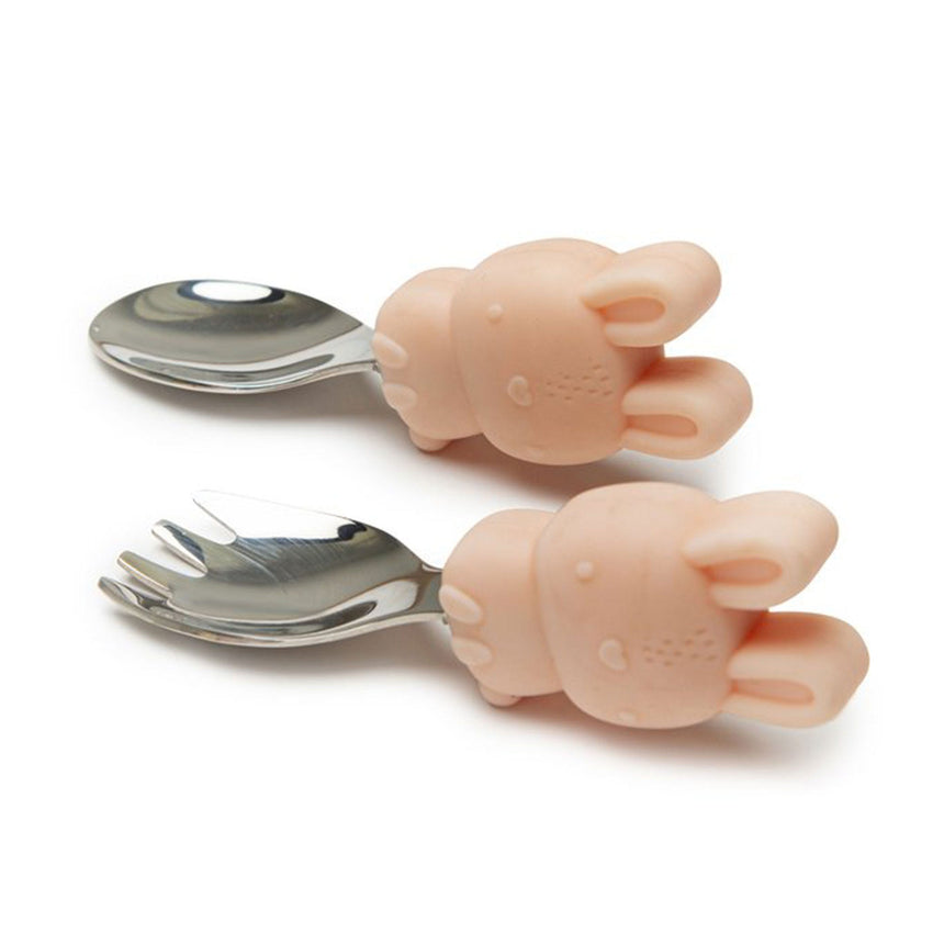 Ensemble Cuillère et Fourchette - Lapin-Loulou Lollipop-LLP-LSET-002-BPK-CLÉMENT