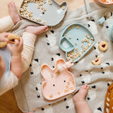Assiette en Silicone - Lapin-Loulou Lollipop-LLP-SPL-002-BPK-CLÉMENT