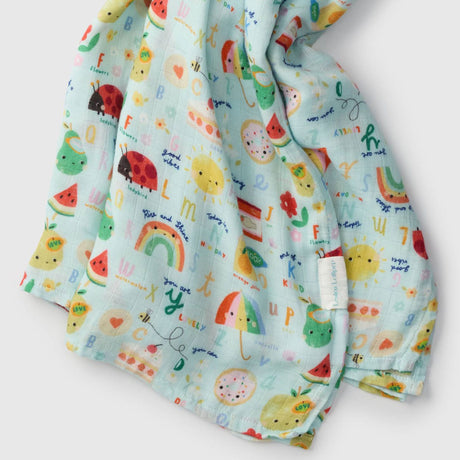 Couverture Mouseline Bambou - Alphabet Smile-Loulou Lollipop-LLP-SWAPS-CLÉMENT