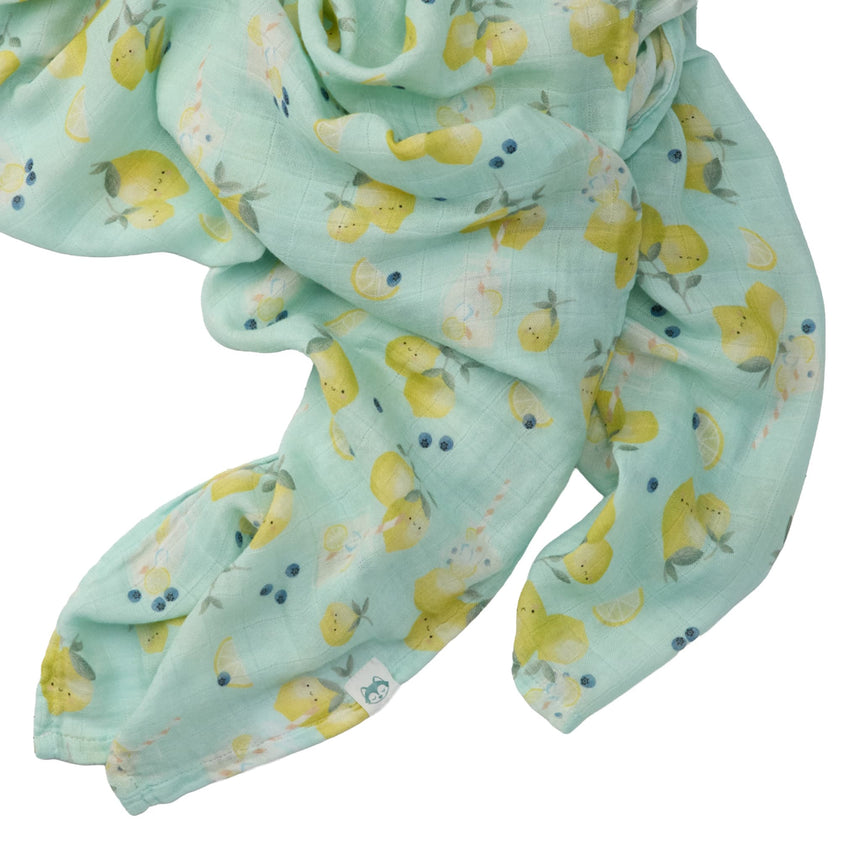 Couverture Mousseline Bambou - Limonade-Loulou Lollipop-LLP-SWLMN-CLÉMENT