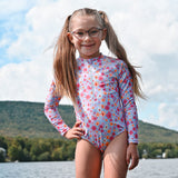 Maillot UV Manches Longues Fleurs 2-14ans-Look-LOK-1262050C-CLÉMENT