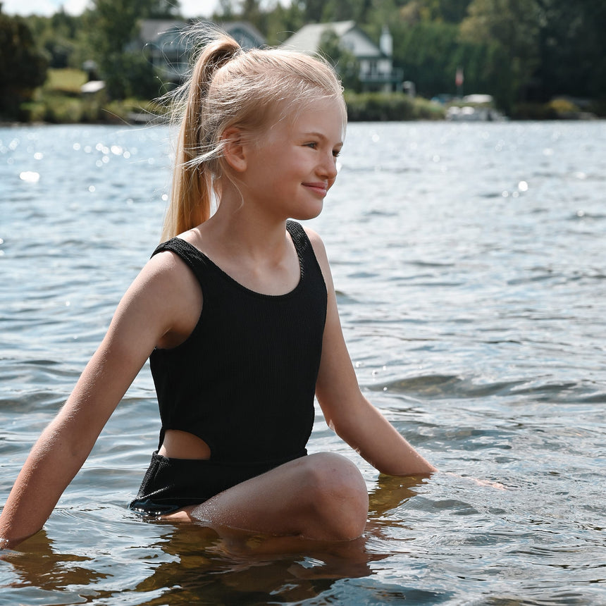 Maillot Côtelé Noir 2-14ans-Look-LOK-1262055C-CLÉMENT