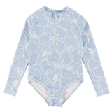 Maillot UV Manches Longues Hibiscus 2-14ans-Look-Bleu-2-LOK-1262056C-CLÉMENT