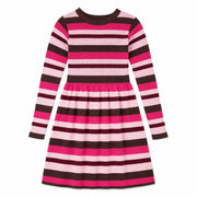 Robe Rayée Blush & Boucle 7-14ans-Look-Rose-S-LOK-2263492C-CLÉMENT