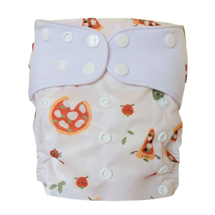 Couche Lavable Évolution - Pizza 10-35lb-La Petite Ourse-LP3-C-NS-PIZZA-CLÉMENT