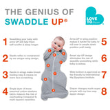 Swaddle Up Original Medium 13-19lb - Gris-Love to Dream-LTD-L1001001GRM-CLÉMENT
