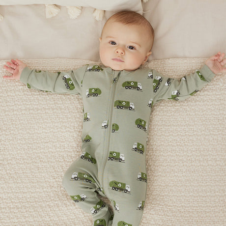 Recycling Truck Pajamas 0-24m