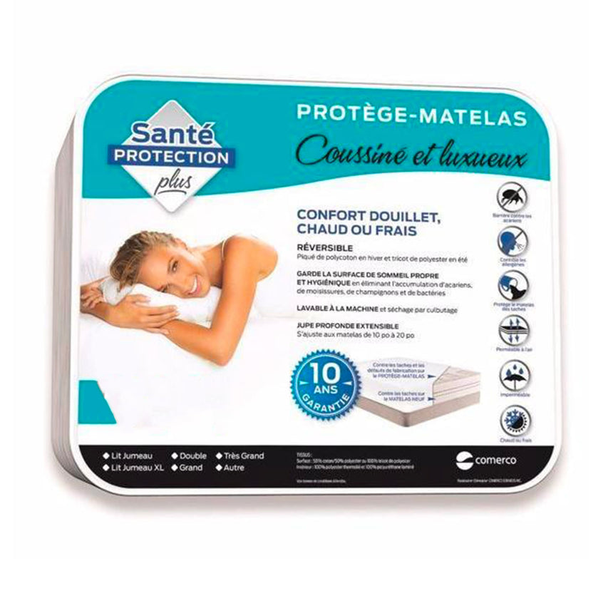 Protège-Matelas Coussiné Double + 2 Protège-Oreillers-Clement - Equipement-MCO-114570401-CLÉMENT