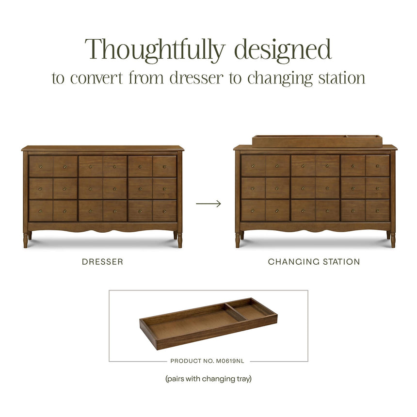 Commode 9 Tiroirs Liberty - Noyer-Namesake-MDB-M7128NL-CLÉMENT