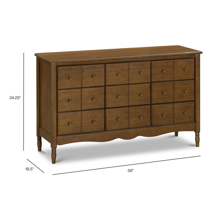 Commode 9 Tiroirs Liberty - Noyer-Namesake-MDB-M7128NL-CLÉMENT