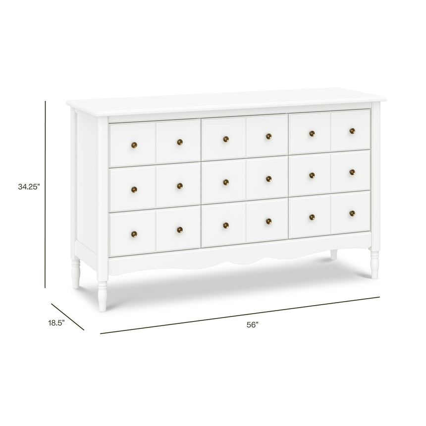 Commode 9 Tiroirs Liberty - Blanc Chaud-Namesake-MDB-M7128RW-CLÉMENT
