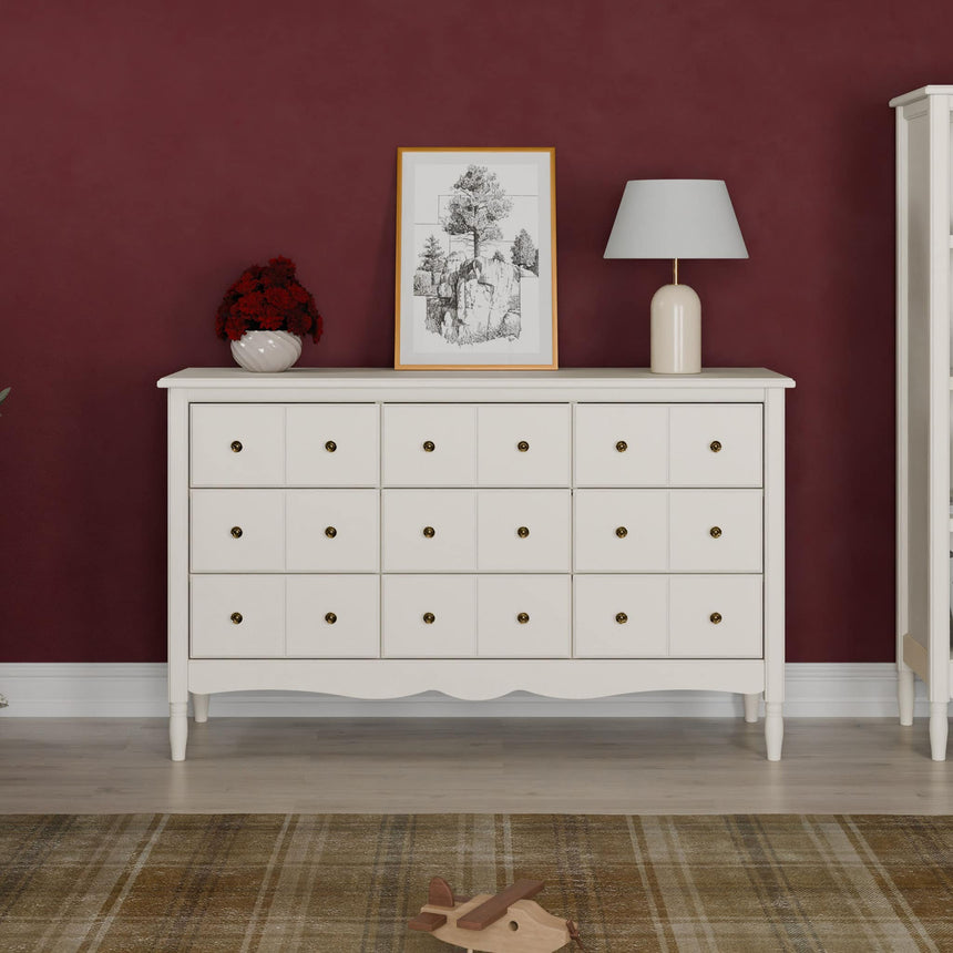 Commode 9 Tiroirs Liberty - Blanc Chaud-Namesake-MDB-M7128RW-CLÉMENT