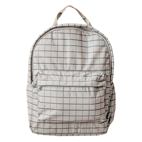 Sac à Dos Mini Carreaux Taupe-Menoum-MEN-MNM-BAG-06-CLÉMENT