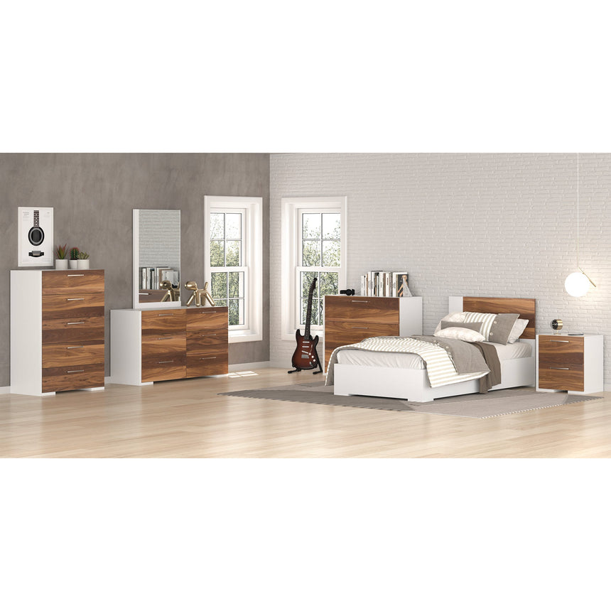 Lit Simple - Blanc Noyer-Meuble Meq-MEQ-6494L3SPPB-CLÉMENT