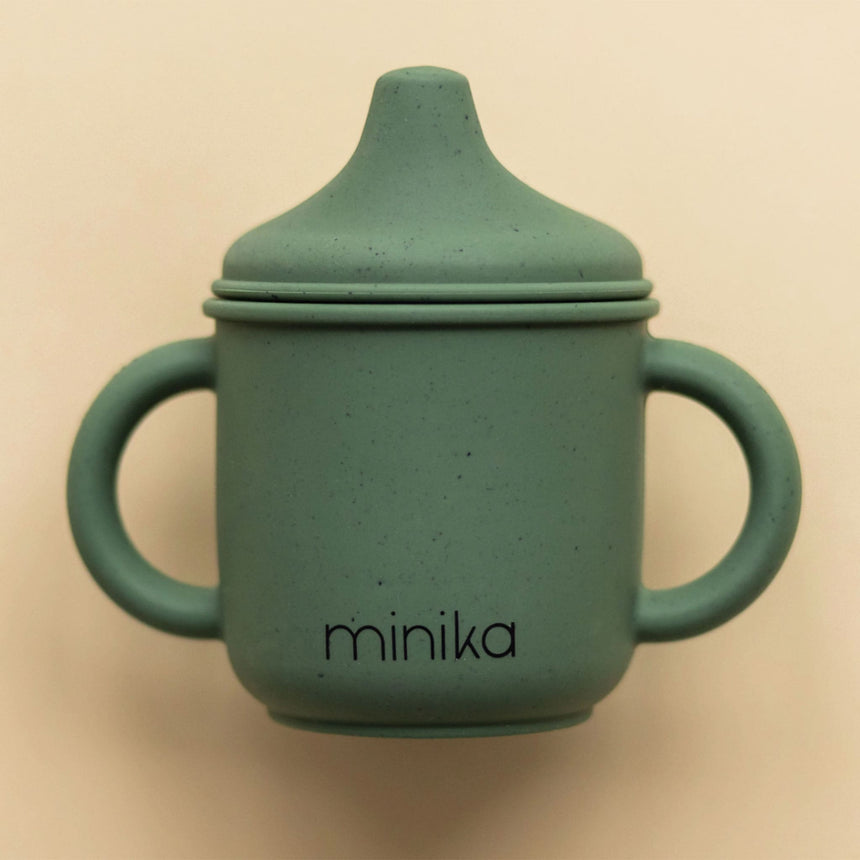 Verre à Bec en Silicone-Minika-Vert-0-5 ans-MKA-VERREBEC-CLÉMENT