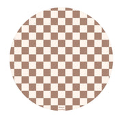 Tapis Catch All pour les repas et les jeux – Damier caramel-Milly Stone-MLS-CAM024-CLÉMENT