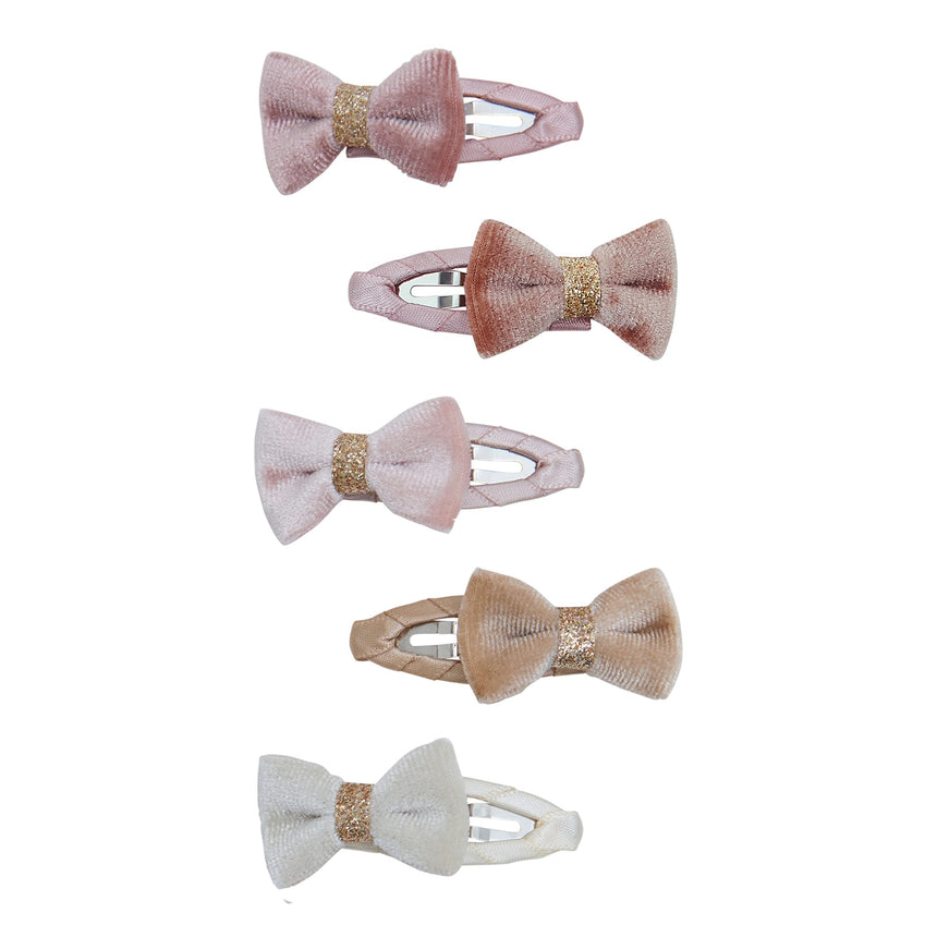 Mini barrettes à nœud en velours Tinkerbell (5)-Mimi Lula-MLU-192100-27-CLÉMENT