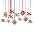Décorations d’étoiles suspendues à paillettes dorées (x 12)-Meri Meri-MME-304881-CLÉMENT