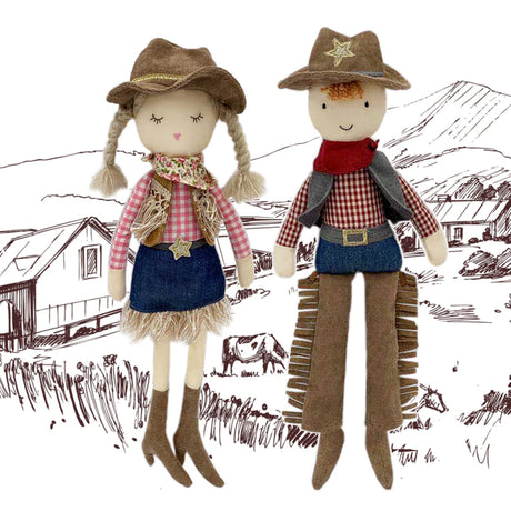 Poupée Cowgirl Clémentine-Mon Ami-MMI-10247-CLÉMENT