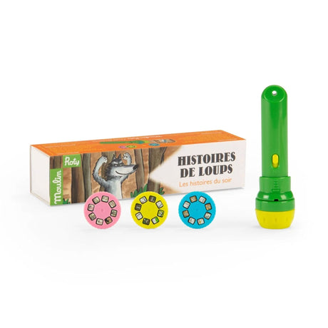 Loup - Lampe à histoires-Moulin Roty-MRO-894390-CLÉMENT
