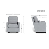 Fauteuil Berçant Como - Noyer / Dune-Monte-MTE-COMO-DUNE-NO-CLÉMENT