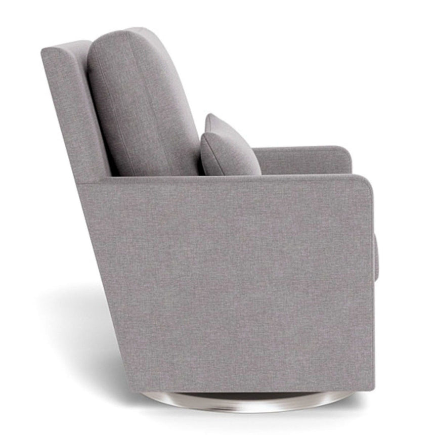 Fauteuil Berçant et Pivotant Como - Pebble Gris / Argent-Monte-MTE-COMO-PEBB-AR-CLÉMENT