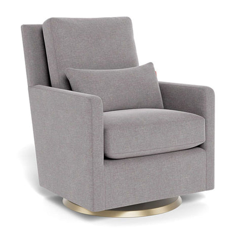 Fauteuil Berçant et Pivotant Como - Pebble Gris / Or-Monte-MTE-COMO-PEBB-OR-CLÉMENT