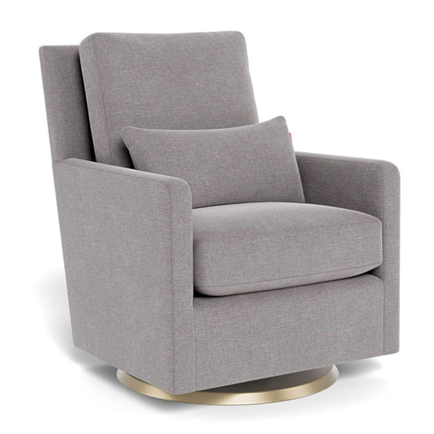 Fauteuil Berçant et Pivotant Como - Pebble Gris / Or-Monte-MTE-COMO-PEBB-OR-CLÉMENT