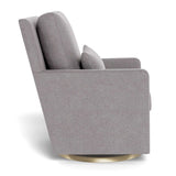 Fauteuil Berçant et Pivotant Como - Pebble Gris / Or-Monte-MTE-COMO-PEBB-OR-CLÉMENT