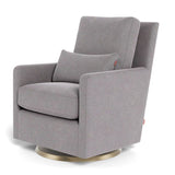 Fauteuil Berçant et Pivotant Como - Pebble Gris / Or-Monte-MTE-COMO-PEBB-OR-CLÉMENT