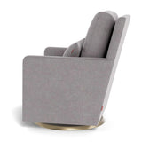 Fauteuil Berçant et Pivotant Como - Pebble Gris / Or-Monte-MTE-COMO-PEBB-OR-CLÉMENT