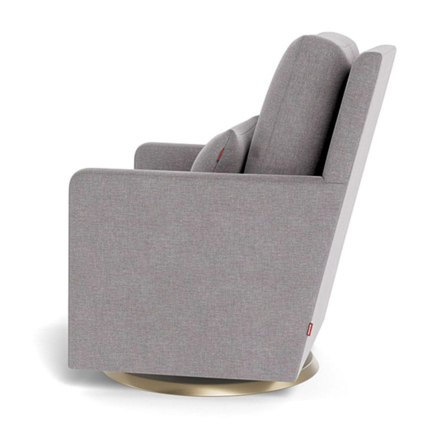 Fauteuil Berçant et Pivotant Como - Pebble Gris / Or-Monte-MTE-COMO-PEBB-OR-CLÉMENT
