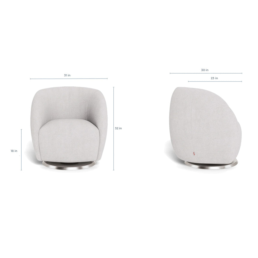 Fauteuil Berçant et Pivotant Gem - Dune / Or-Monte-MTE-GEM-DUNE-OR-CLÉMENT