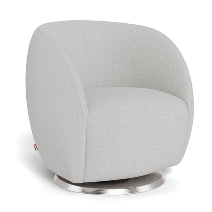Fauteuil Berçant et Pivotant Gem - Fog grey / Argent-Monte-MTE-GEM-GREY-AR-CLÉMENT