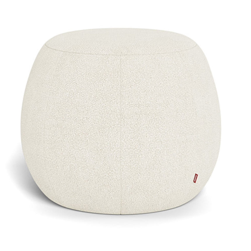 Tabouret Gem - Tissu Bouclé Ivoire-Monte-MTE-GEM-TAB-IVOR-CLÉMENT