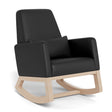 Chaise Berçante Joya - Cuir Noir / Bois Érable-Monte-MTE-JOYA-BLACK-N-CLÉMENT