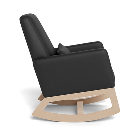 Chaise Berçante Joya - Cuir Noir / Bois Érable-Monte-MTE-JOYA-BLACK-N-CLÉMENT